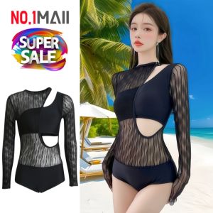 ชุดว่ายน้ำผู้หญิง ชุดว่ายน้ำวันพีซ เสื้อแขนยาว ลายลูกไม้ แฟชั่น ขนาดสินค้า รอบอก26นิ้ว รอบเอว24นิ้ว ยาว24นิ้ว (ขนาดก่อนยืด) สินค้าพร้อมส่ง