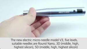 Wireless Derma 0.2MM Micro Needle Pen with Micro Needle Dermapen Microneedling Skin with Multiple Needle Sizes 3D Nano Circular