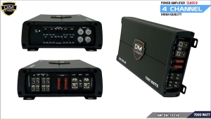 เพาเวอร์แอมป์ 7000วัตต์ DM HI POWER รุ่น DM-700.4D 4แชนแนล คลาสดี แอมป์แรง ขับซับ เสียงกลาง รถยนต์ เบสดี เสียงใส เสียงกระหึ่ม