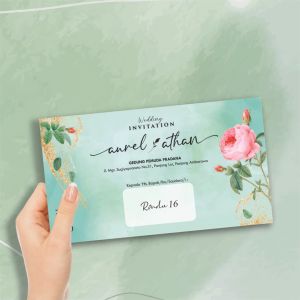 [100 pcs] Blangko Undangan Pernikahan - Blangko Undangan Nikah Kosongan Rindu 16