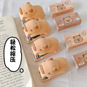 Capabala Doll Stapler Kit Student Mini Small Sized Stapler Office Bookbinding Machine Stationery