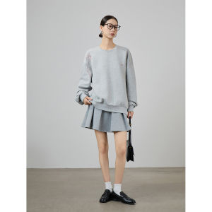 Casual Loose Hoodie Skirt Set Autumn