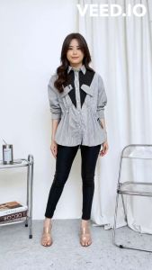 BJFashionWanita / Kemeja Vlori / Kemeja Salur / Kemeja Jumbo / Atasan Salur / Atasan Jumbo / Atasan Premium / Kemeja Premium / Atasan / Kemeja / Atasan Kemeja / Kemeja Lengan Panjang / Atasan Lengan Panjang