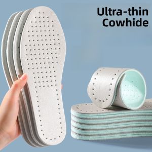 Ultra-Thin Cowhide Shoe Inserts Breathable Anti-Slip Absorbent Deodorant for Men And Women Genuine Leather Shoes Special Soft Bottom Thin Model