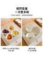 Sheli Ceramic Steamed Egg Soup Bowl with Lid Baby Complementary Food Utensils Home Use Water Separation Slow Cook Pot. 