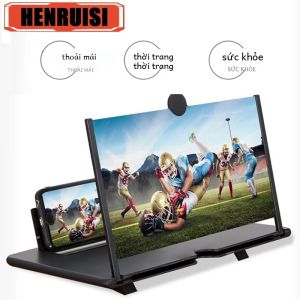 Giá Đỡ Phóng Đại Phim 10/12 Inch Có Thể Gập Lại Cho Điện Thoại Di Động Màn Hình Phóng Đại Video HD Để Bàn Kính Phóng Đại Màu Đen/trắng/đỏ