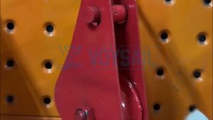 Heavy Duty Red Metal Pulley Roller For Rope For Lifting Traction 0.5t-4t