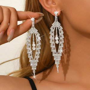 1 pair of fashionable tassel style feather ear accessories suitable for women shopping and gatherings
