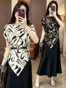 One-Shoulder Batwing Sleeve Short Sleeve Blouse for Summer
