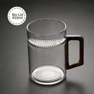 Heat Resistant Filter Glass Cup Tea Water Separator