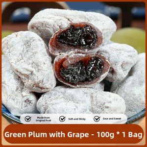 Chaozhou Specialties Citrus Peel Green Plum and Grape Burst Plum Sweets 100g