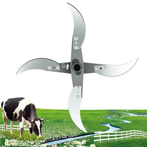 Drill Grass Cutting Blade Set Stainless Steel Multifunctional Cutter for Hay Feed Crushing Farm Gardening Tool Attachment