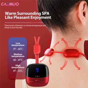 Cammuo Mini lồng treo thức ăn cho chim cảnh cầm tay máy mát-xa cổ thông minh treo cột sống cổ tử cung với nén nóng thư giãn giải tỏa EMS đau đùi mini trở lại compr