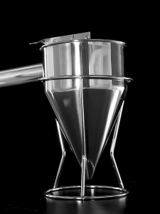 Stainless Steel Funnel 1200ML with Stand Handle Pancake Octopus Ball Waffle Cupcake Kitchen Baking Tool Sudip