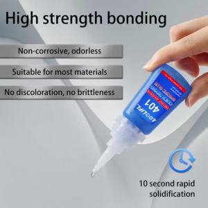 LOOLIFL | LOOLIFL 5 Chiếc 401 Siêu Keo Bộ Cực Mạnh Nhanh Khô Cyanoacrylate Chất Kết Dính Cho Gỗ Cao Su Kim Loại Kính Trang Sức Thủ Công Sửa Chữa