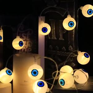 1PC Halloween Eyeball LED Lights Indoor/Outdoor Battery Operated String Lamps Haunted House Bar Holiday Party Spooky Decor