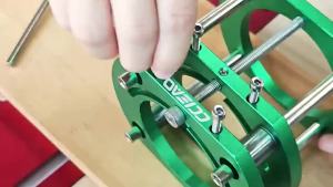65mm Router Lift with 4-Claw Strong Grip for Router Table Precision Height Adjustment Inverted Mount Fits Aluminum Alloy Plate