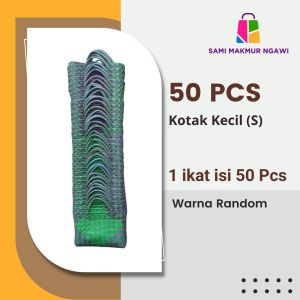 PAKET 50 PCS !! Tas Anyaman Plastik Kotak Kecil (S) untuk Souvenir Bingkisan Berkatan Hampers Ulang Tahun