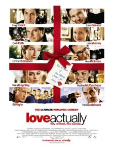 Christmas Movie Poster Wall Decal Love Is All You Need Classic Romantic Bedroom Living Room Decor Simplistic Modern Style Printed Frame