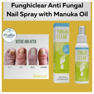 Funghiclear Anti Fungal Nail Spray with Manuka Oil (88.7ml) Natural Solution to restore healthy appearance of nails