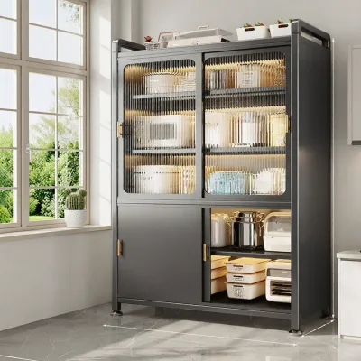 BOLIMEI | Kitchen Multi-layer Storage Cabinet Microwaves Pots Bowls Multifunction