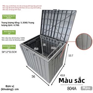 ZHUOLESHI | Hộp Lưu Trữ Ngoài Trời Chống Nước Dành Cho Mọi Thời Tiết