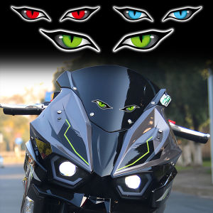 Devils Eye Stickers Car Rearview Mirror Bumpers Reflective Vinyl Stickers Motorcycle Helmets Windscreens Lights Waterproof Decals Motorcycle Accessories