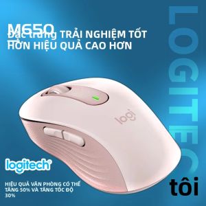 Chuột Bluetooth Không Dây Logitech Signature M650 Dành Cho Máy Tính Xách Tay Doanh Nghiệp Máy Tính Bảng - Chế Độ Kép Nhẹ Nhàng Êm Ái - Văn Phòng Tại Nhà