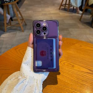 CHUQIAN | Anti-fall & Card Slot Transparent Phone Case