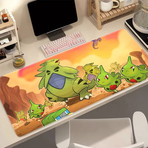 Bandai | XXL Rubber Mouse Pad Large PC Computer Gaming Accessories Mousepad Pokemon Tyranitar Extended Desk Mat Locking Edge Gamer Carpet