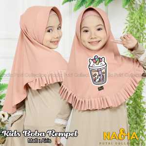 JILBAB BOBA REMPEL ANAK / JILBAB INSTAN ANAK