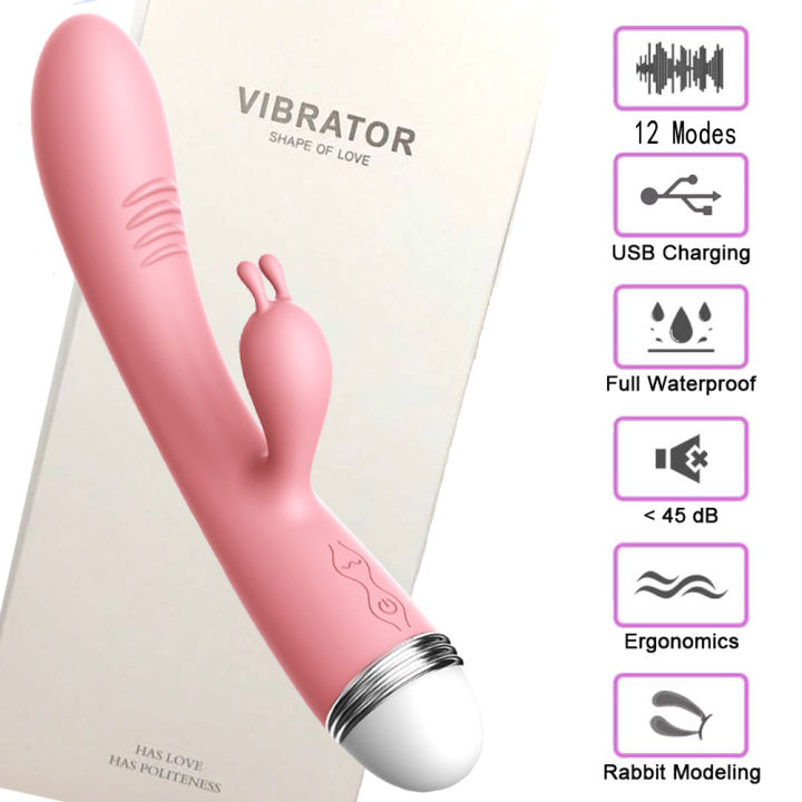 pink vibrating stick Clitoris Stimulator Wand AV Vibrator for Women