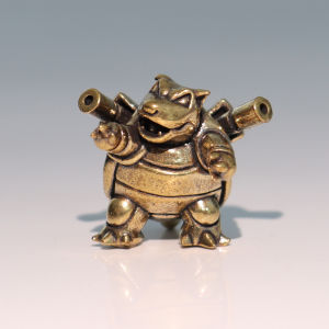 Takara Tomy | Pokémon Crafts 3cm Creative Solid Brass Anime Mini Figurines Charizard Blastoise Dragonite Bulbasaur Metal Statue Desktop Decor