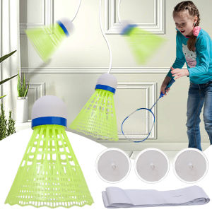 3Pcs/set Self-Study Badminton Training Device Professional Elastic Badminton Bouncing Training Tool Badminton Single Training Device