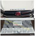 Logo Emblem Huruf Stiker tulisan kap mesin depan krom Toyota Innova Reborn bahan. 