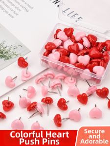 Heart Shape Pink DIY Cork Push Pins