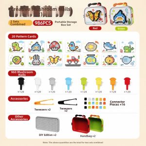MINGZHUO | Creative Large Pin Puzzle DIY Assembly Focus Training Toy