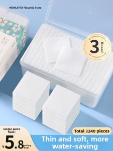 MONLEYTA | Water Saving Makeup Remover Cotton Pads Facial Toner Wipes Thin Masking Paper Towels For Face Steaming Manliata Brand