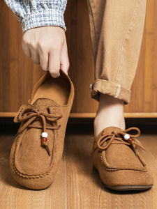 Birkent Style Mens Casual Slip-On Loafers Spring Autumn Soft Bottom Tassel Detail Comfortable Wearable for Young Adults