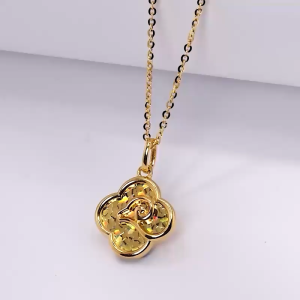 Chow Sang Sang 周生生 999 Gold Essence Auspicious Ruyi Goat Necklace for Women 47cm 96942N Price-by-Weight 4.49g Gold