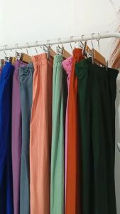 Kulot haigwaist super jumbo wanita resleting bawahan