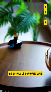 [BỘ QUÀ TẶNG] Ly uống rượu chén uống rượu pha lê đáy vảy vàng 24K cao cấp