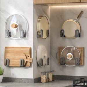 Giá Để Nắp Nồi Không Cần Khoan Giá Để Đồ Nhà Bếp Gắn Tường Giá Để Đĩa Cắt Đa Năng Giá Để Đồ Dùng Nhà Bếp Kiểu Scandinavia