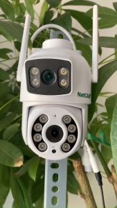 Camera WIFi Ngoài Trời NetCAM STD33/STD34 Ống Kính Kép (3MP + 3MP) Xoay 360 Độ Đàm Thoại 2 Chiều Theo Dõi Chuyển Động