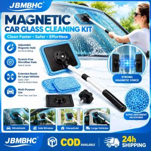 Jbmbhc mag-netic xe nước rửa kính hai mặt cửa sổ dụng cụ rửa với cần mở rộng có thể điều chỉnh mag-net cho kính chắn gió Gương bên thủy tinh gia dụng tái sử dụng miếng đệm có thể giặt Kit