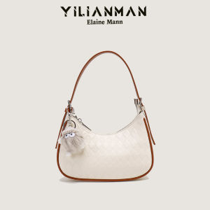 Elegant Original Womens Crossbody Bag Underarm Single Shoulder Bag Versatile Fashion Trendy Small Size Ultra-Fiber Leather