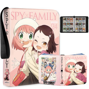 High Aesthetic Spy Family Card Album Grid Storage Notebook Loose Leaf Poker Card Collection Book Ins Style Business Supplies