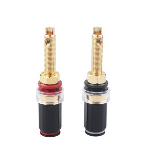 2 Chiếc Loa HIFI Banana Connector Đồng Mạ Vàng Liên Kết Bài Âm Thanh Amp Jack Cắm Ổ Cắm Nhà Ga Adapter Cho Bộ Khuếch Đại