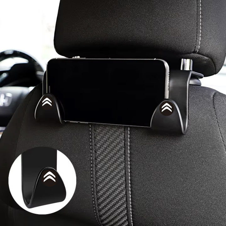1/4Pcs Car Headrest Hooks Hanger for Bags Bracket for Citroen C2 C3 C4 ELYSEE VTS Xsara C-Crosser Berlingo Jumpy Accessories