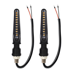 KEVANLY | 2/4PCS Motorcycle LED Turn Signal Light Universal DRL Amber Flowing Blinker Indicator Motorcycle Flashing Light Tail Lamp